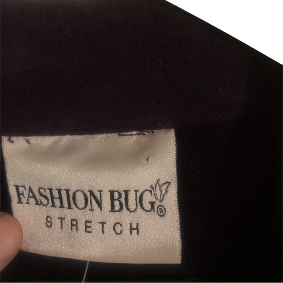 Retro Suede Blazer 80s Vibes (Shoulder Pads) Fashion Bug Plum Preppy Girl Boss M - Picture 3 of 10